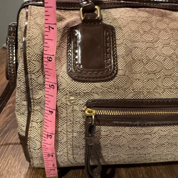 Coach Signature C Oxford Satchel Handbag Purse - Picture 10 of 13